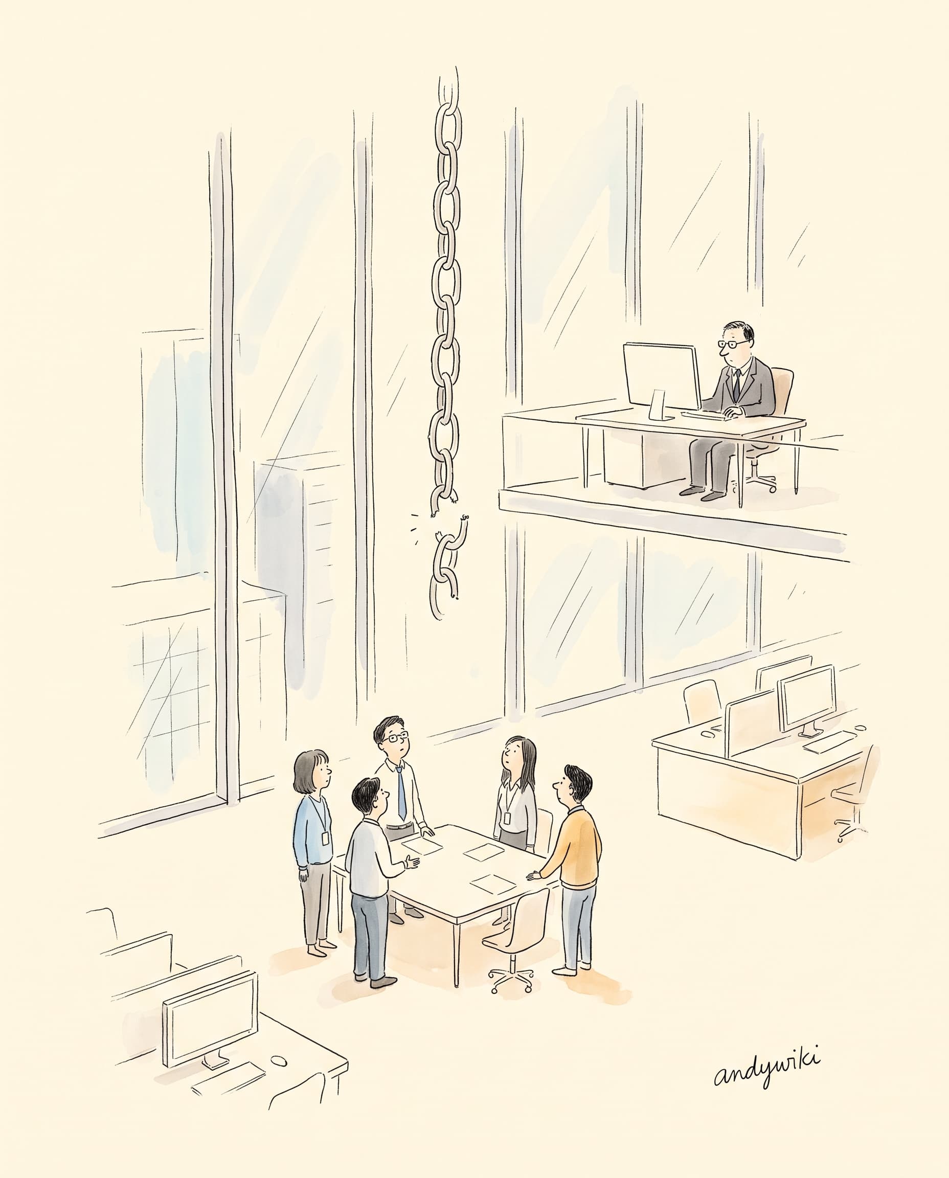 소통을 늘려도 팀이 안 도는 건, 사슬의 세 번째 칸부터 손댔기 때문입니다